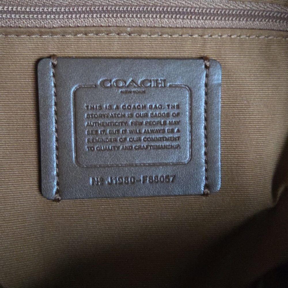 COACH Chalk & Black Prairie Leather Crossbody Bag - Picture 14 of 14